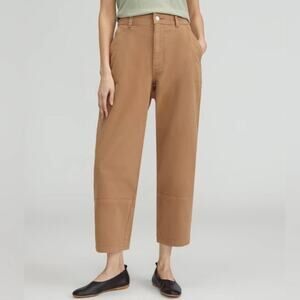 Everlane Wide Leg Pants in Camel Brown